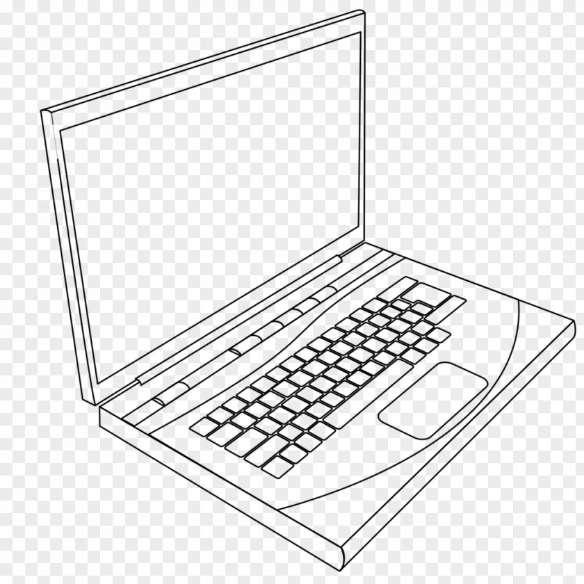 Laptop Line Art Drawing Clip PNG