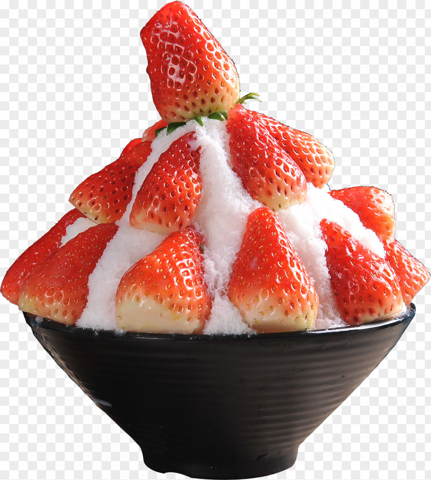 Strawberry Ice Smoothie Cream Baobing PNG