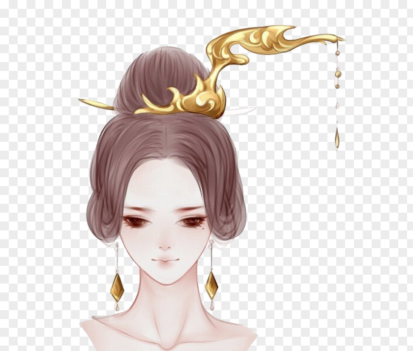 Bun China Hairstyle Drawing Beauty PNG