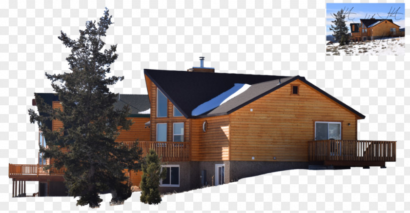 Cabin House Facade Building Cottage Log PNG