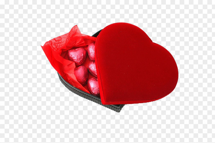 Heart-shaped Chocolate Box Heart Stock Photography PNG