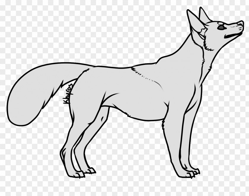 Journal Tail Footer Line Art Dog Breed Akita Red Fox PNG