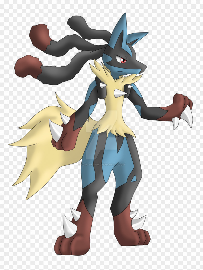 Kuro Pokémon X And Y Lucario Red Blue PNG