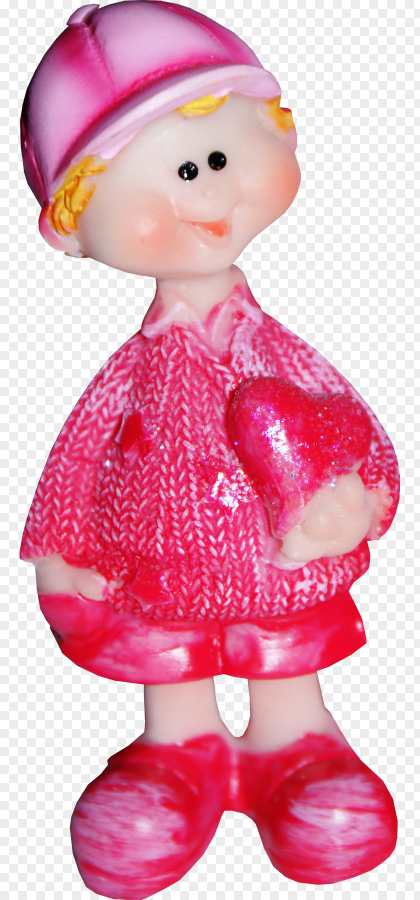 Pink Cute Kids Sculpture Doll Child PNG