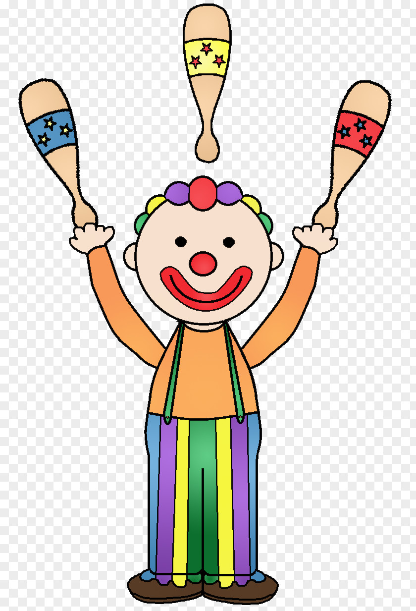Circus Clown Juggling Clip Art PNG