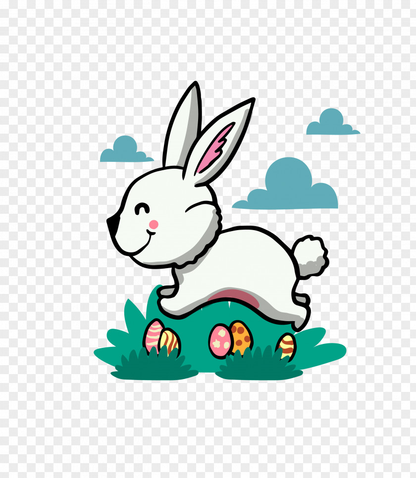 Cute Bunny White Rabbit Easter European PNG