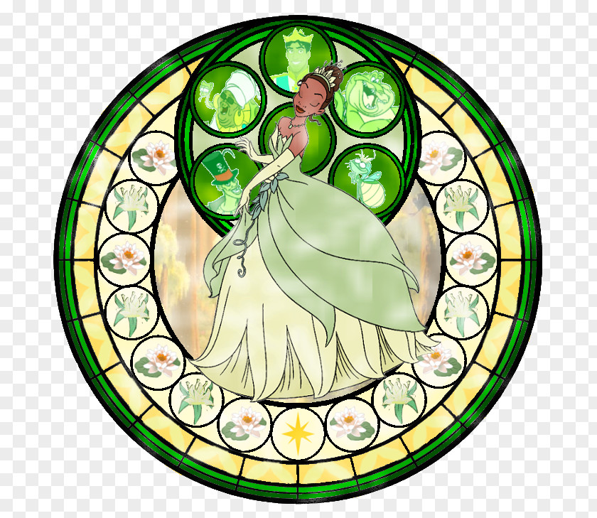 Kingdom Hearts Tiana Belle Stained Glass Cinderella III PNG
