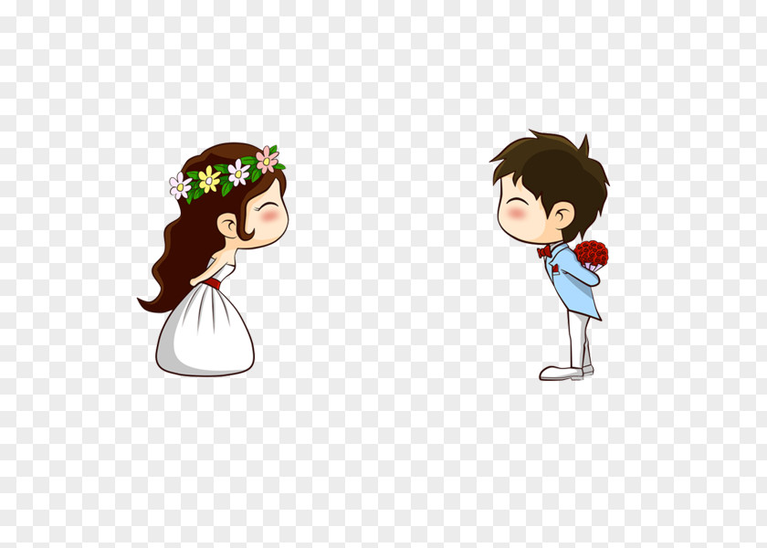 Cartoon Sina Bride T-shirt Marriage Significant Other Clothing PNG