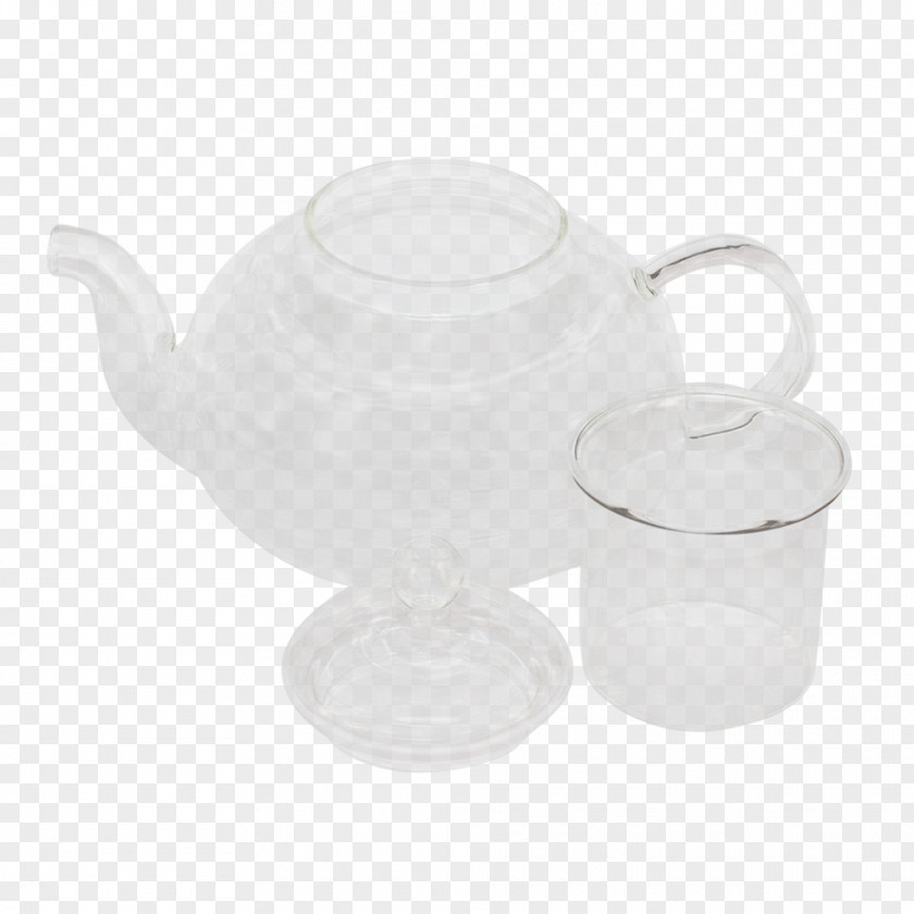 Glass Teapot Jug Lid Mug PNG