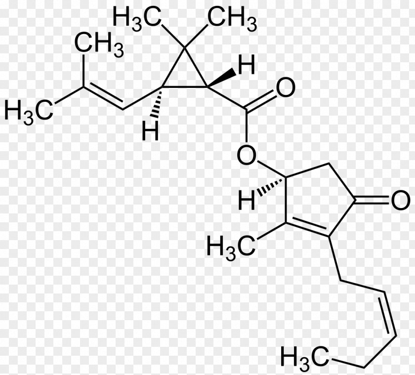 Jas Pyrethrin II Insecticide Chemistry Structural Formula PNG