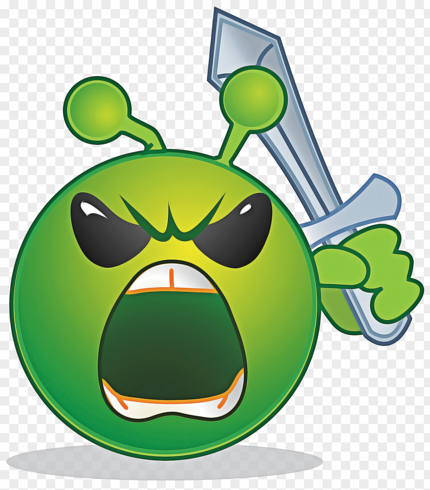 Plant Cartoon Green Smiley Face PNG