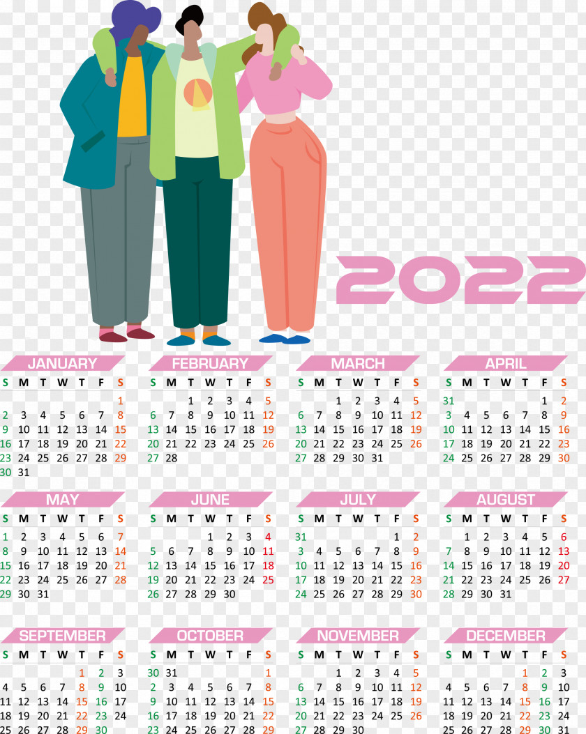 2022 Calendar Year 2022 Calendar Yearly 2022 Calendar PNG