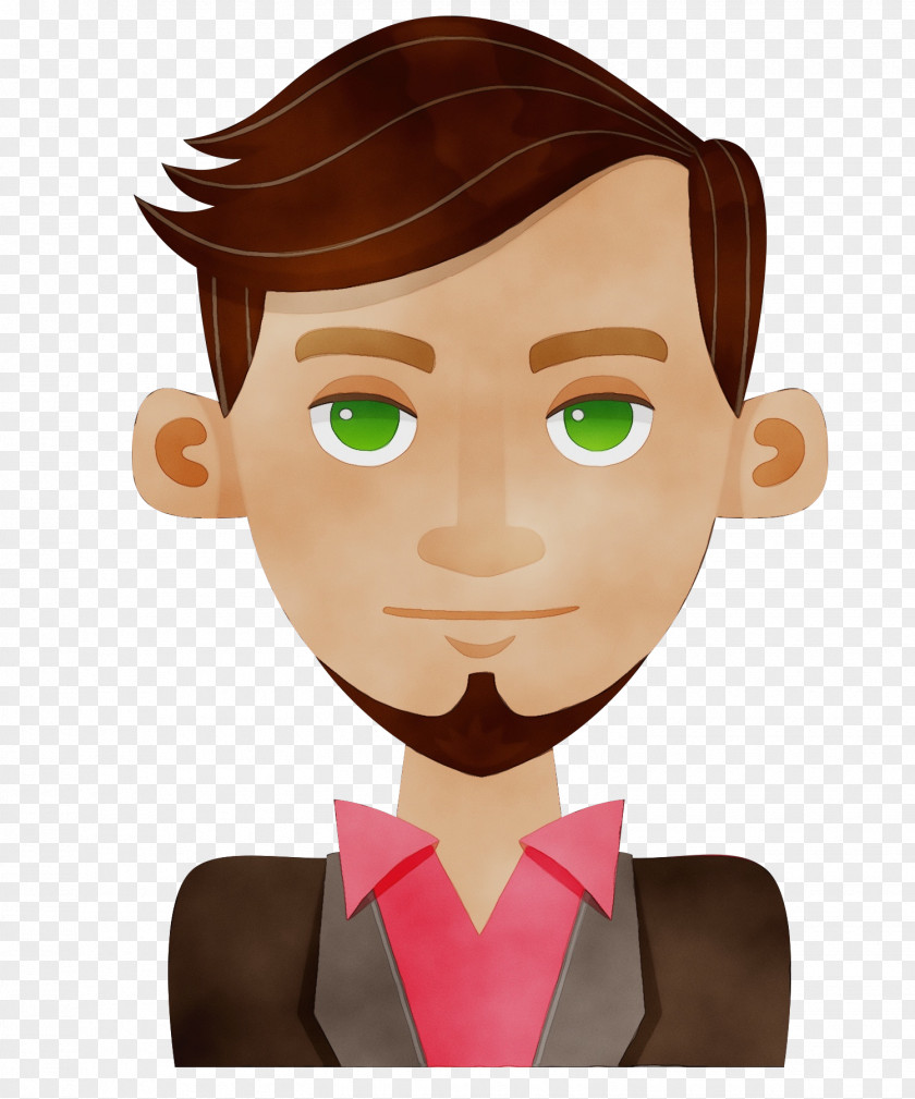 Animation Forehead Watercolor Cartoon PNG