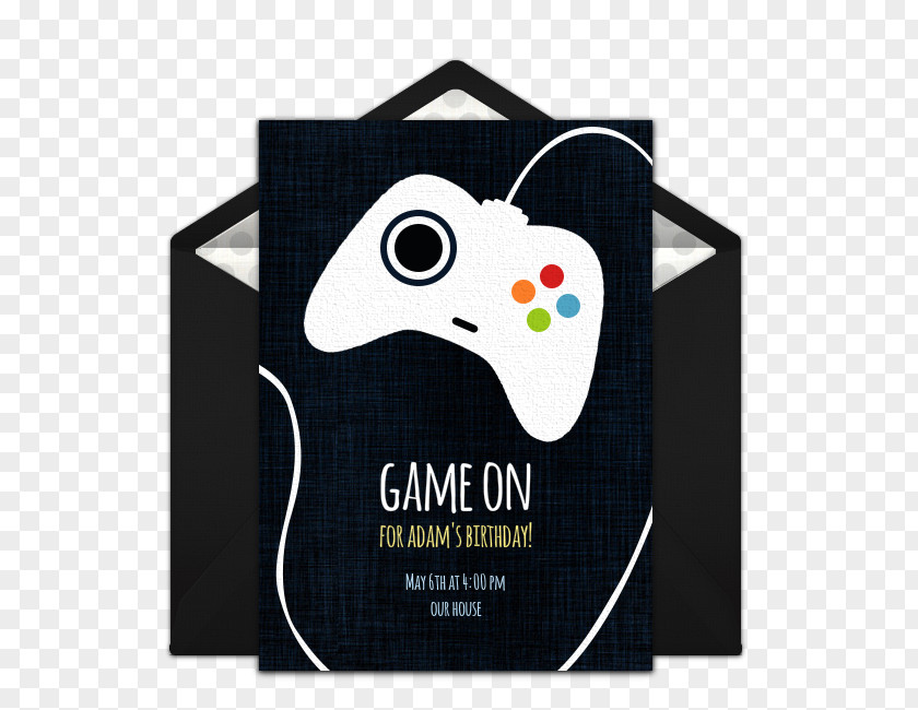 Birthday Wedding Invitation Game Controllers Party Xbox 360 Controller Video PNG