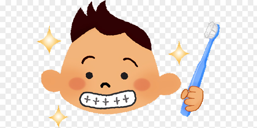 Cartoon Nose Tooth Brushing Cheek Smile PNG