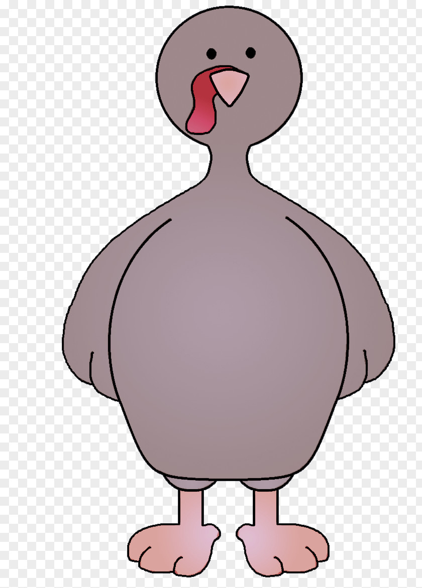 Cartoon Pink Bird Beak Flightless PNG