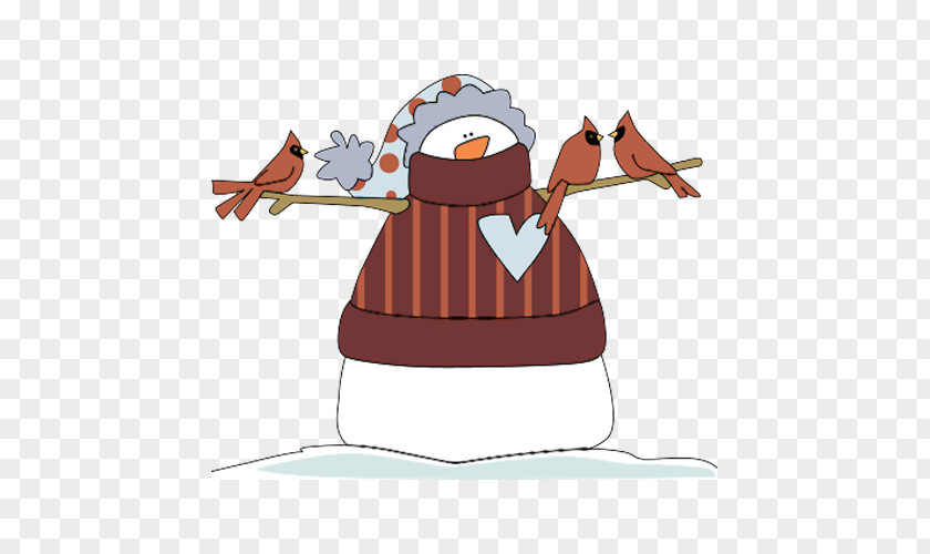 Cartoon Snowman Clip Art PNG