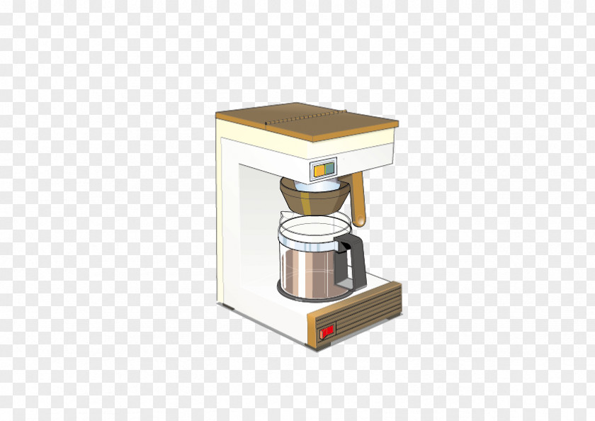 Hand-painted Coffee Machine Coffeemaker Small Appliance Clip Art PNG
