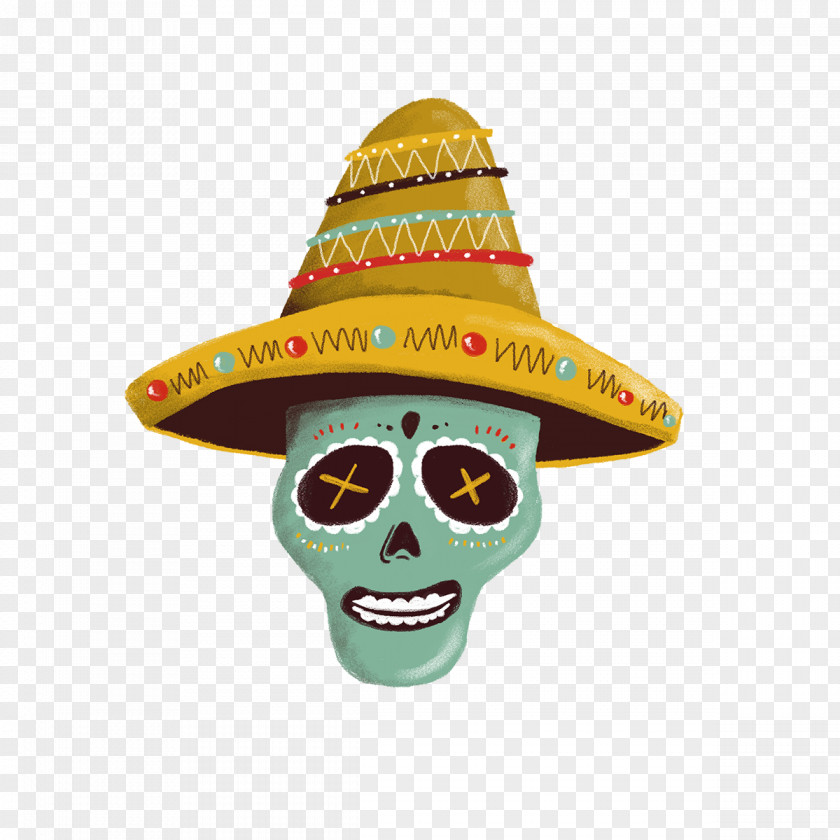 5 De Mayo Sombrero Hat Mexico Calavera Headgear PNG