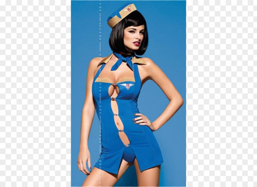 Carnival Flight Attendant Costume Party Promotional Model PNG