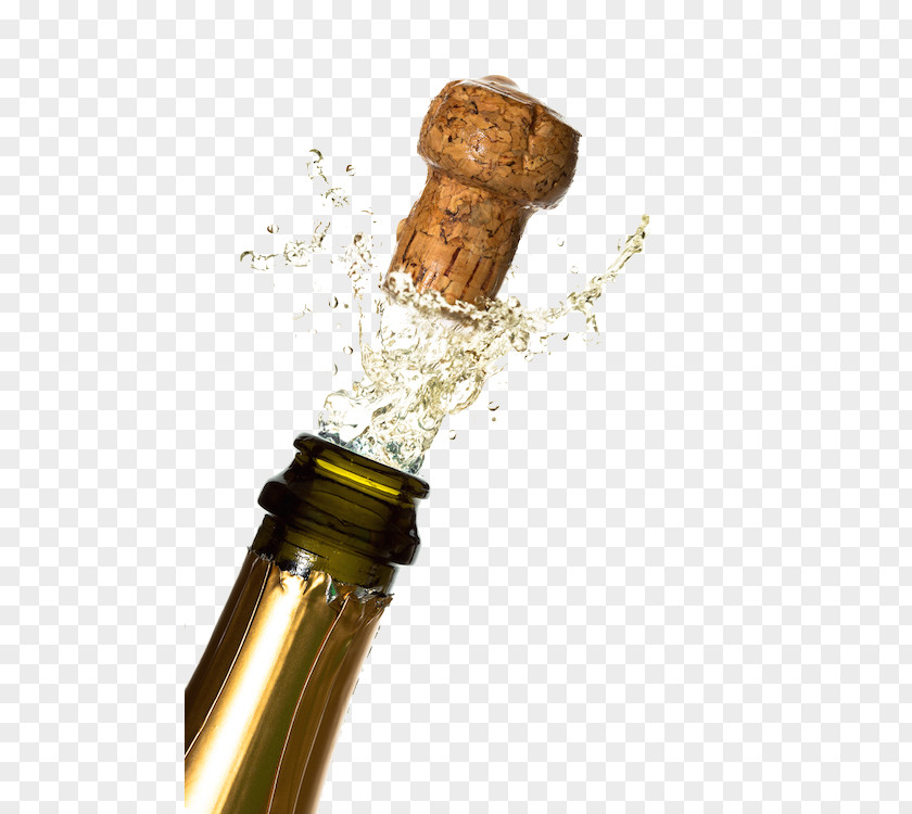 Champagne Popping Photo Bottle Cork PNG