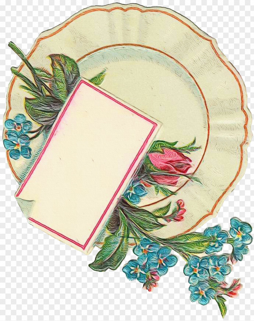 Plant Tableware Floral Vintage PNG