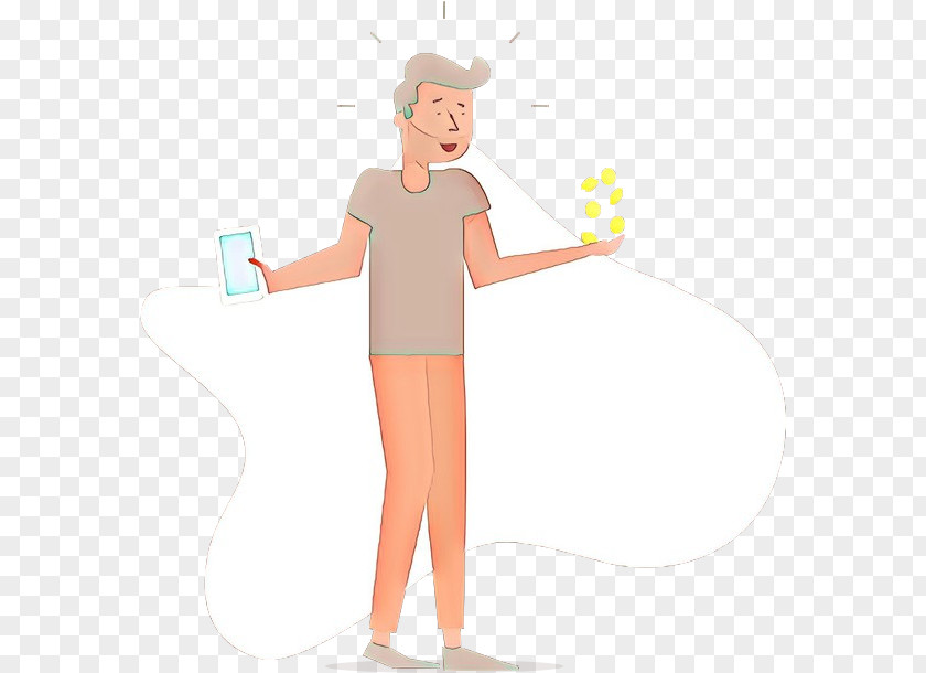 Standing Cartoon Arm Finger Joint PNG