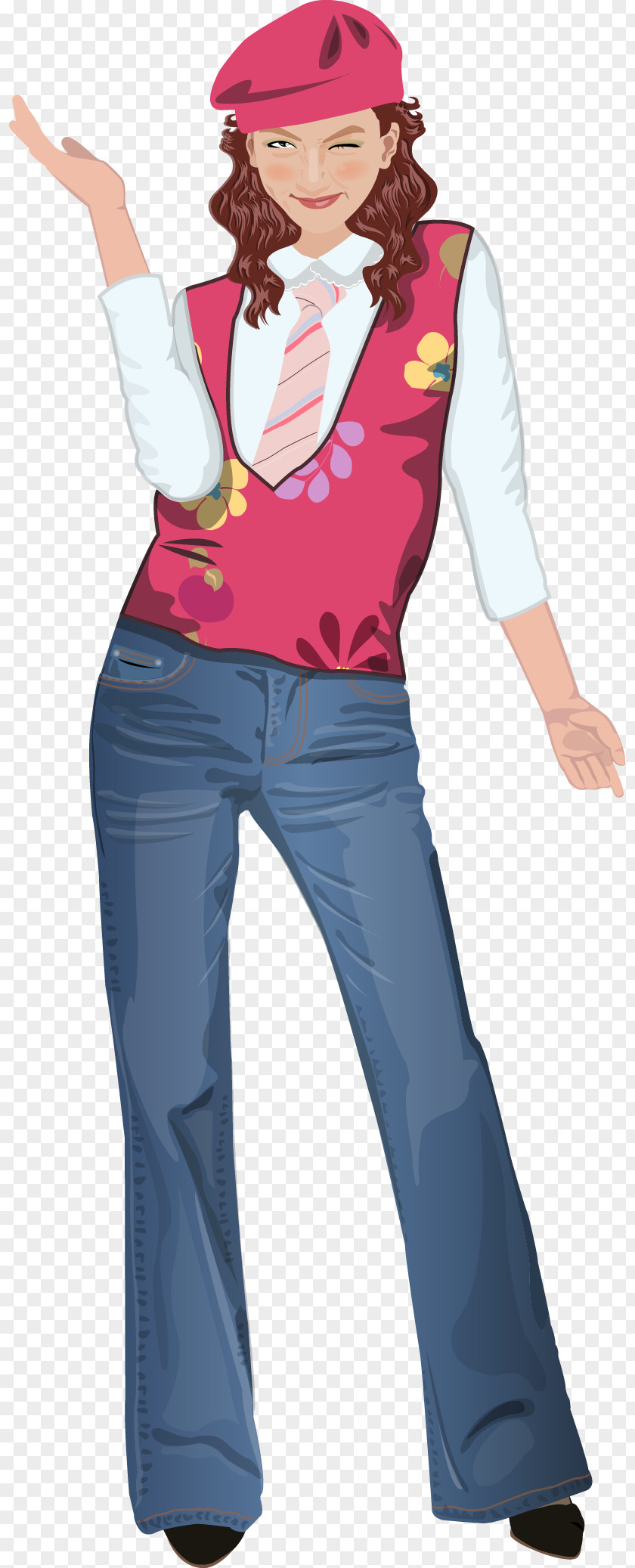 Cartoon Woman PNG Woman, Student installed girl clipart PNG