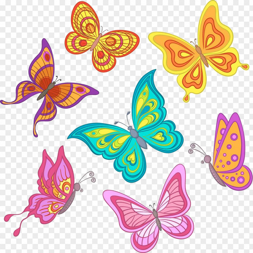 Cartoon Butterfly Stock Illustration Royalty-free PNG