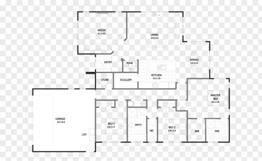 Design Floor Plan Line PNG