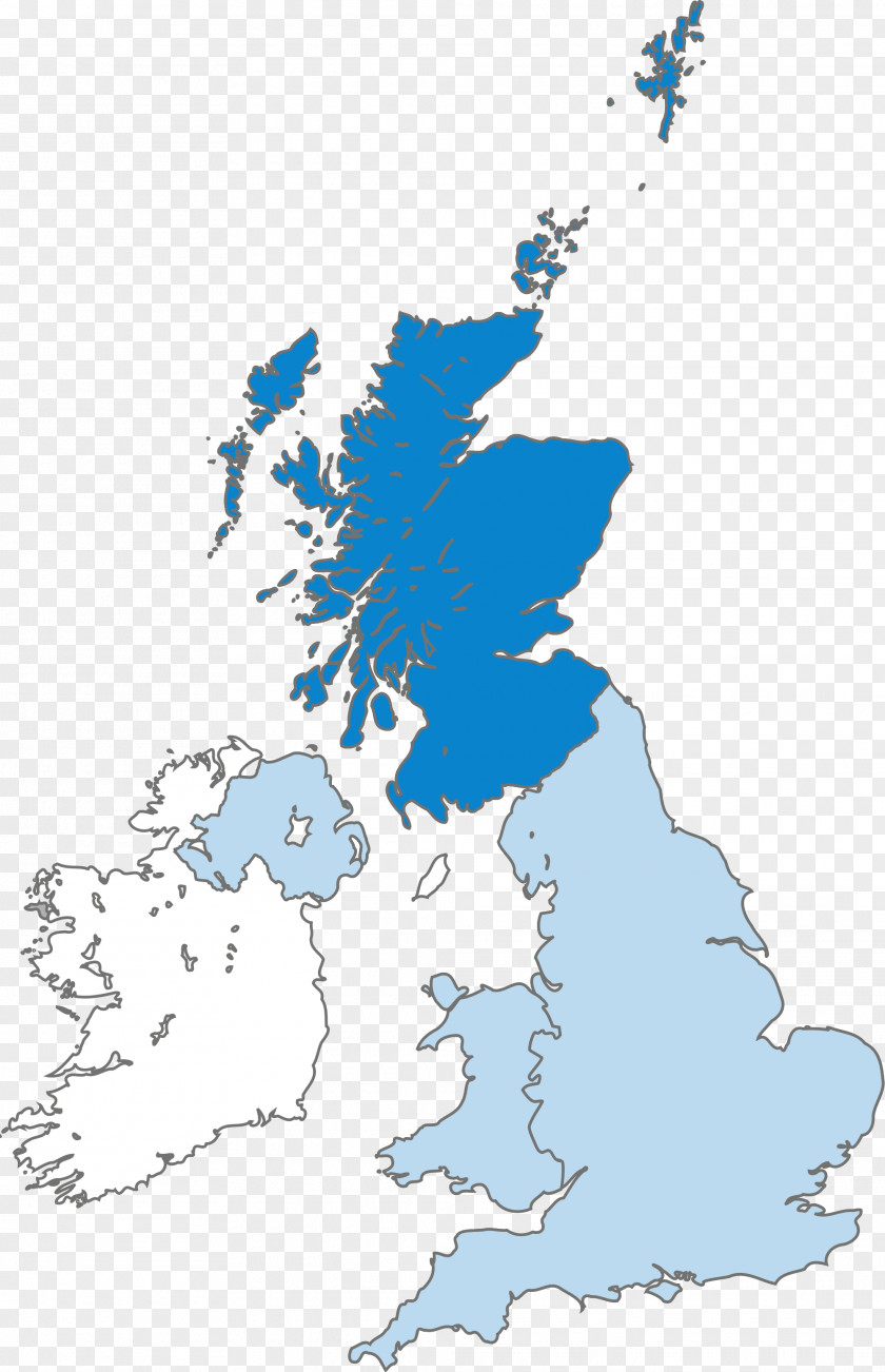 England Scotland Northern Ireland Blank Map PNG