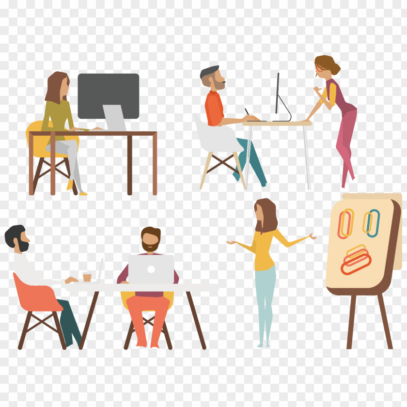 Excellent Office Staff Meetings Euclidean Vector Infographic PNG