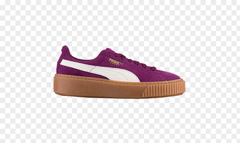 Purple Puma Tennis Shoes For Women Clyde Foot Locker Sports PNG