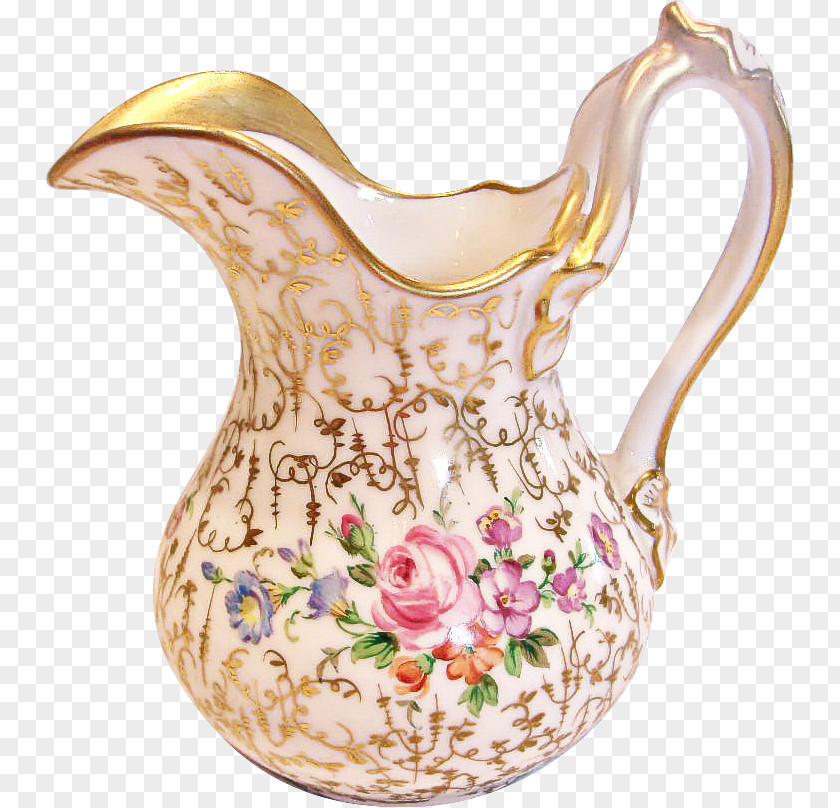 Artifact Plant Porcelain Pitcher Jug Vase Serveware PNG