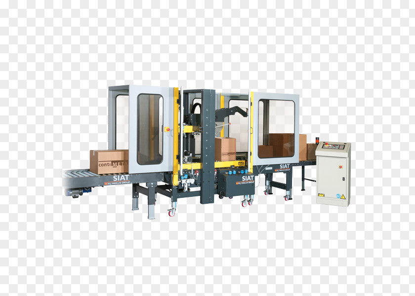 Box Adhesive Tape Packaging And Labeling Machine Case Sealer PNG