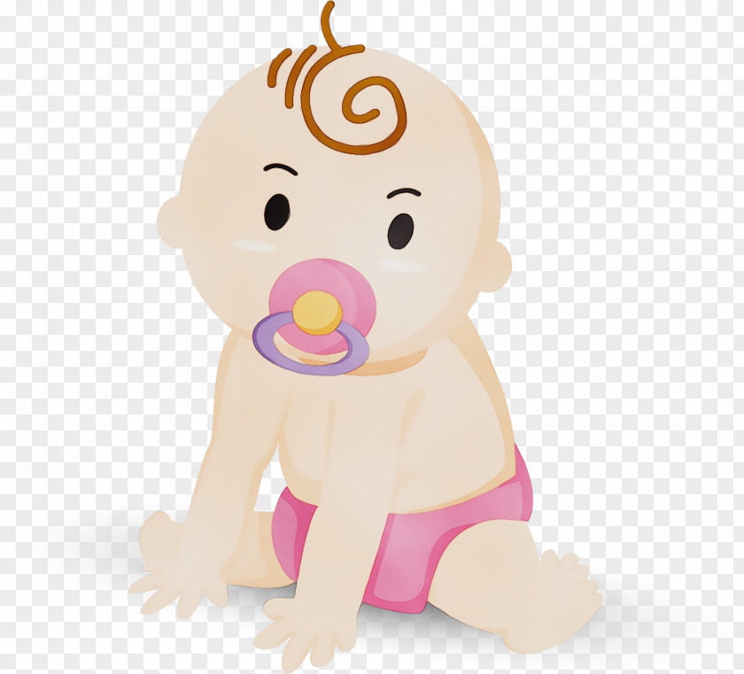 Toy Animal Figure Cartoon Pink Nose Child Toddler PNG