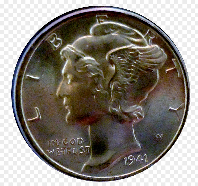 Walking Liberty Half Dollar Coin Medal PNG