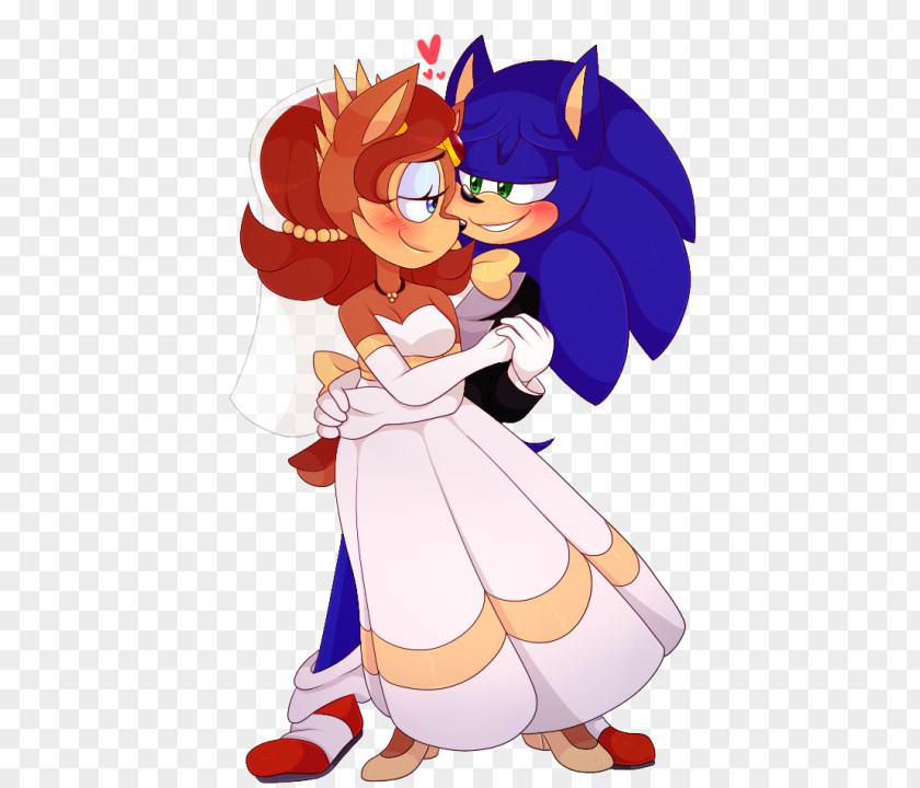 Fan Art Sonic & Sally PNG