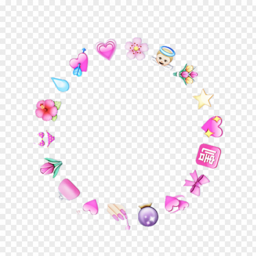 Pink Body Jewelry Heart Jewellery Circle PNG