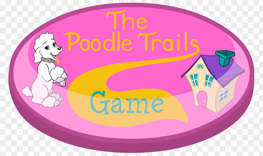 Poodle Logo Pink M Oval Font PNG