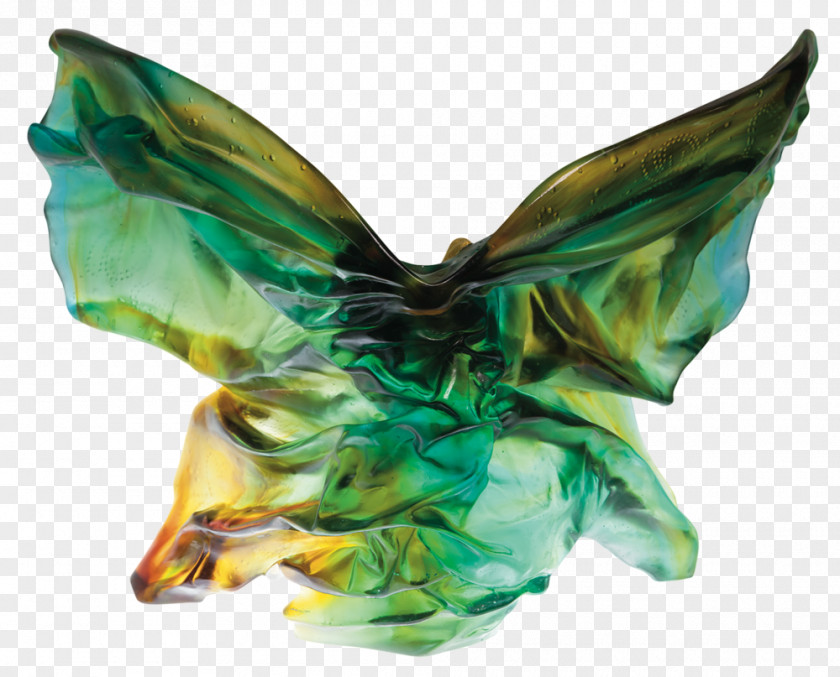 Animal Statue Butterfly Daum Art Crystal Watercolor Painting PNG