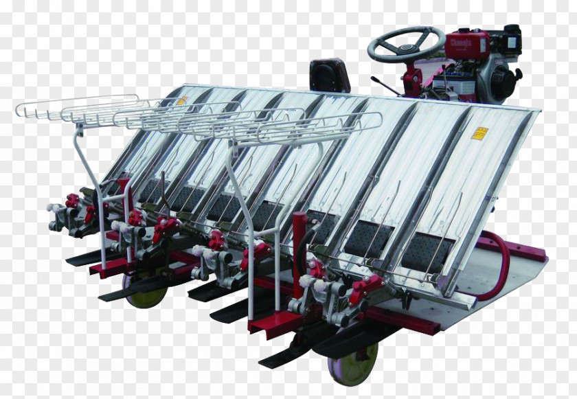 Rice Transplanter Agricultural Machinery PNG
