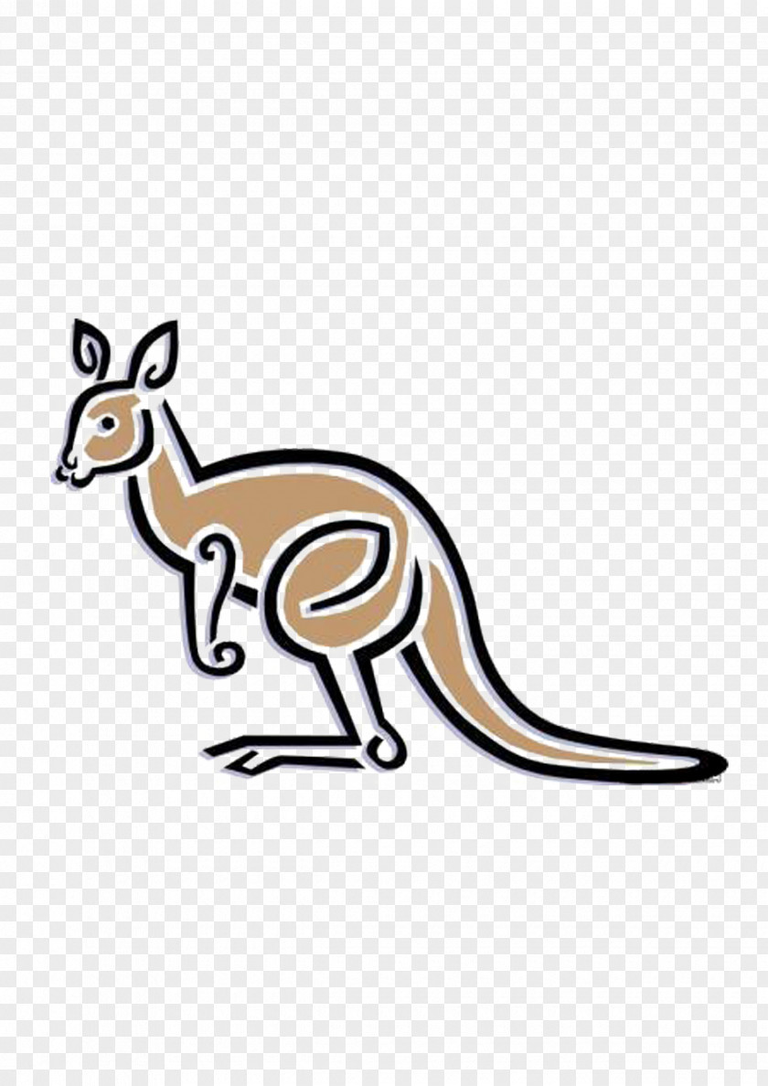 Simple Kangaroo Mathematical Clip Art PNG