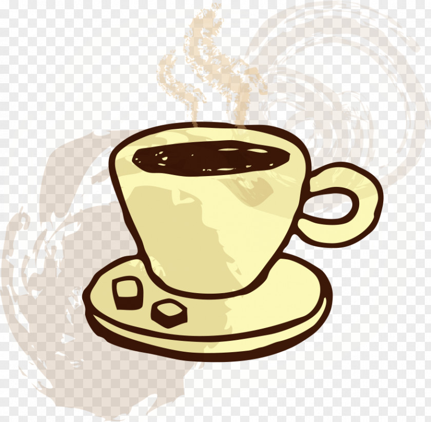 Vector Hand-painted Coffee Cup Tea PNG