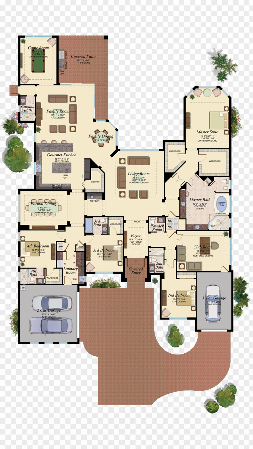 Courtyard The Sims 4 3 House Plan Floor PNG