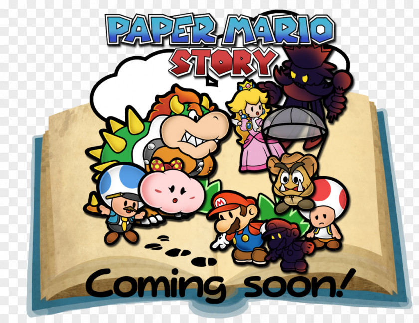 Super Mario Poster Paper Mario: The Thousand-Year Door Sticker Star PNG