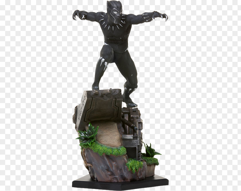 Black Panther Toys Marvel 1/10 Erik Killmonger Battle Diorama Series Scale Statue Nakia PNG
