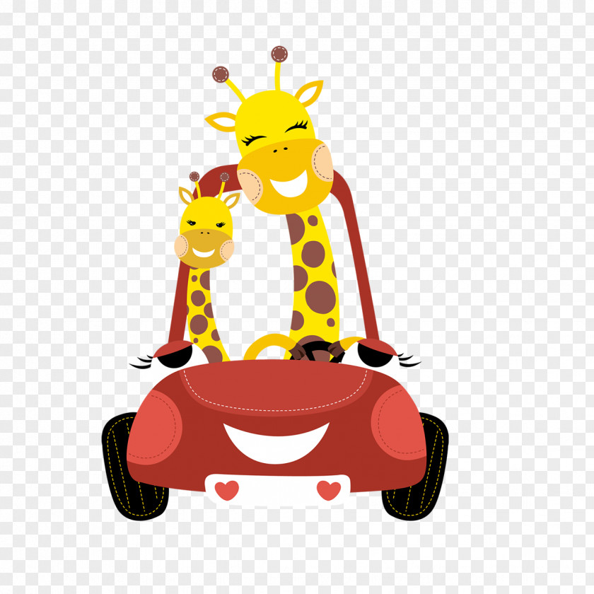 Cartoon Deer Animal Adventure Park Reticulated Giraffe Illustration PNG