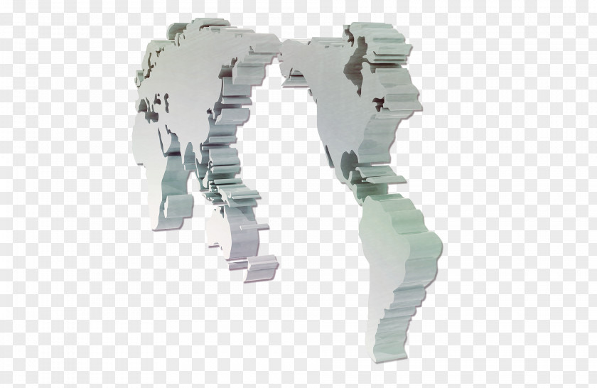 Three-dimensional Map Of The World Space PNG