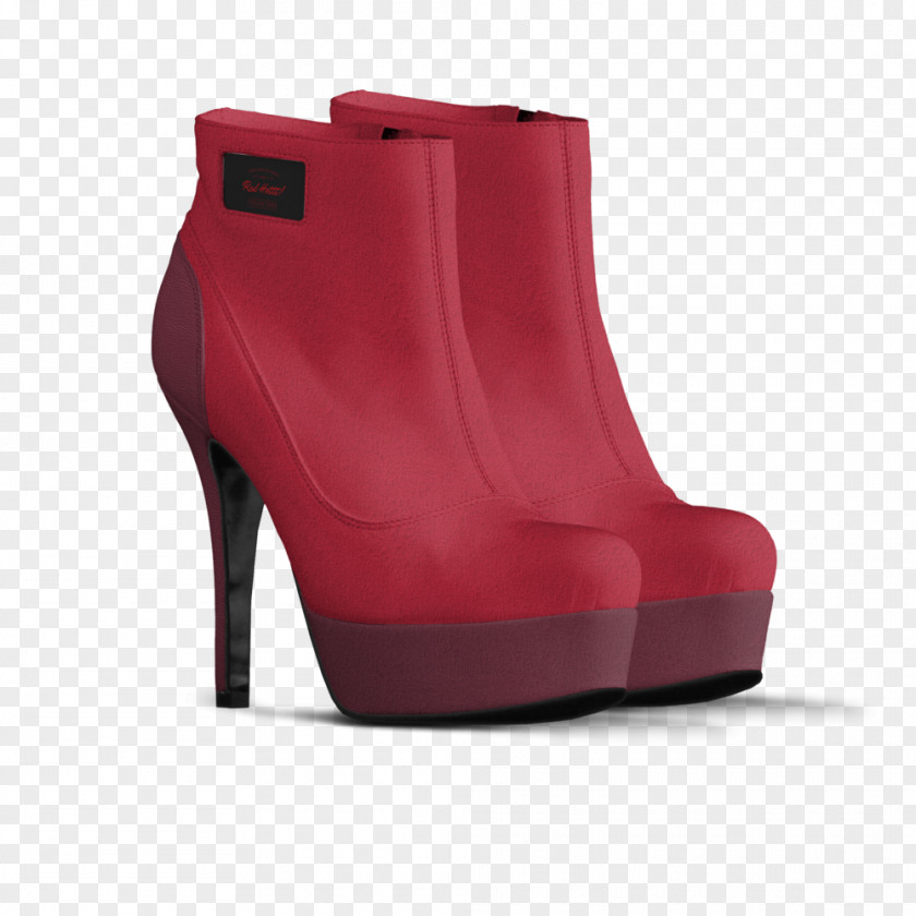 Boot Suede Heel PNG